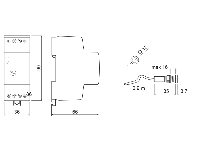 SENZOR SUMRAKA CZ-1, MAX 4800W IP65 GTV CZ-CZ1000-00