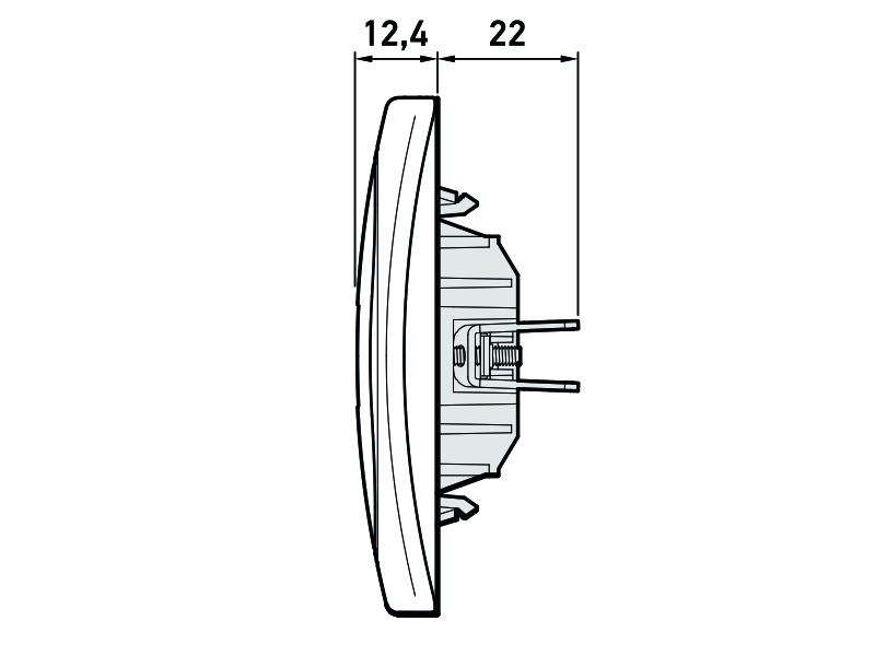 EON BELA PRIKLJUČNICA KOMUNIKACIJSKA 1xRJ45 UTP CAT6a E616.00