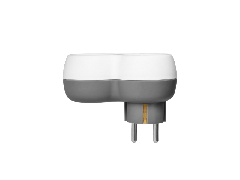 RAZVODNIK DVOSTRUKI BELO-SIVI,2x2P+E OR-AE-13238(GS)
