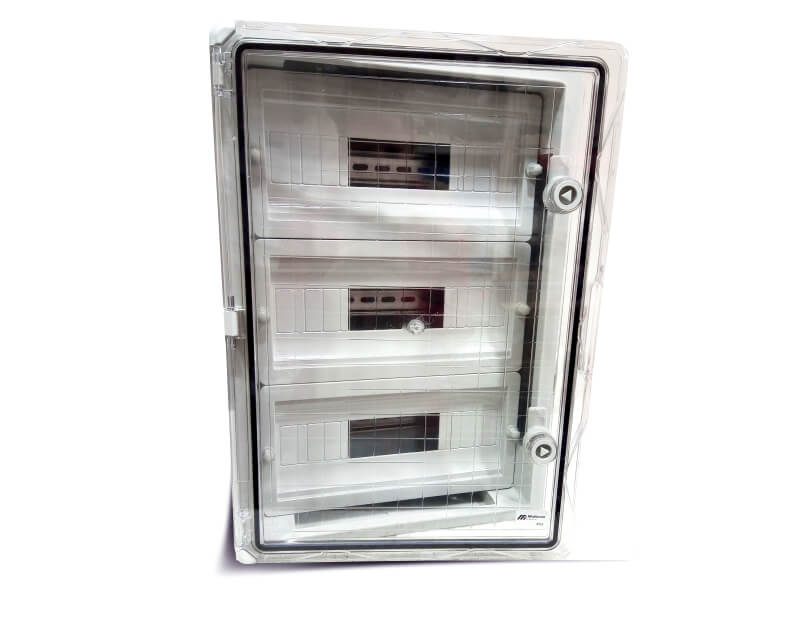 Š/RAZVODNI ORMAN  25x35x15 (9X2) ABS TRANSPARENTNI SA NOSACEM ZA OSIGURACE 001 046 253515 01 44