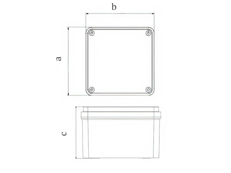 RAZVODNA KUTIJA OG 80X80X48 IP40 (ABS) MUTLUSAN