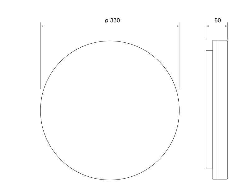 PLAFONJERA IP54 OKRUGLA GTV BESA 24W 2400lm 4000K LD-BES24WOK-40