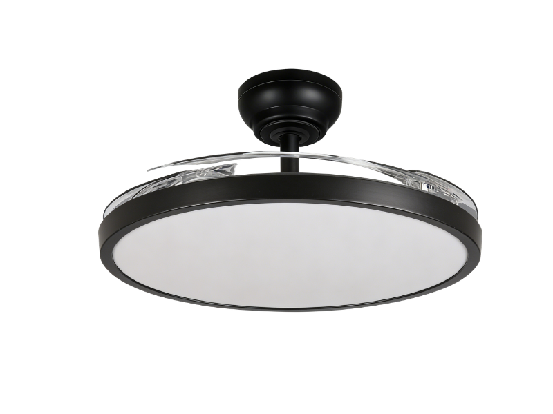 PLAFONSKI VENTILATOR SA LED SVETLOM 30W,CRNA,IB01-BK