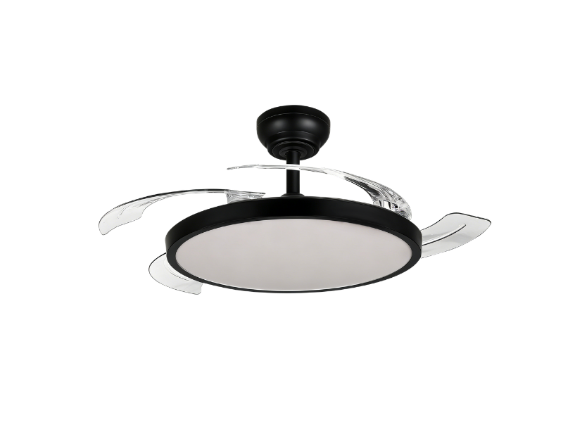 PLAFONSKI VENTILATOR SA LED SVETLOM 30W,CRNA,IB01-BK